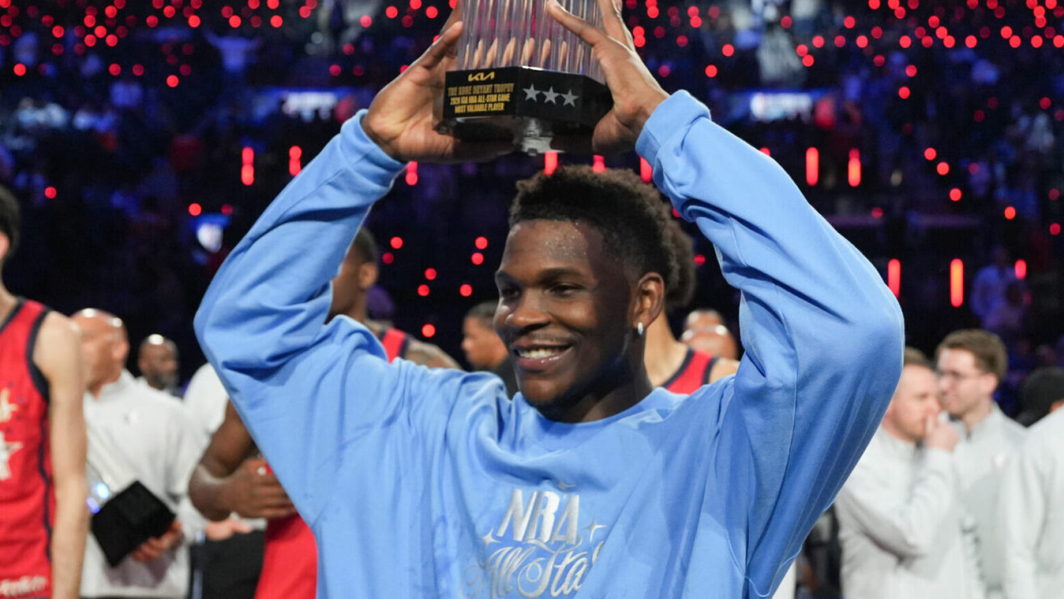 Anthony Edwards Wins 2026 NBA All-Star MVP Award Anthony Edwards Wins 2026 NBA All-Star MVP Award