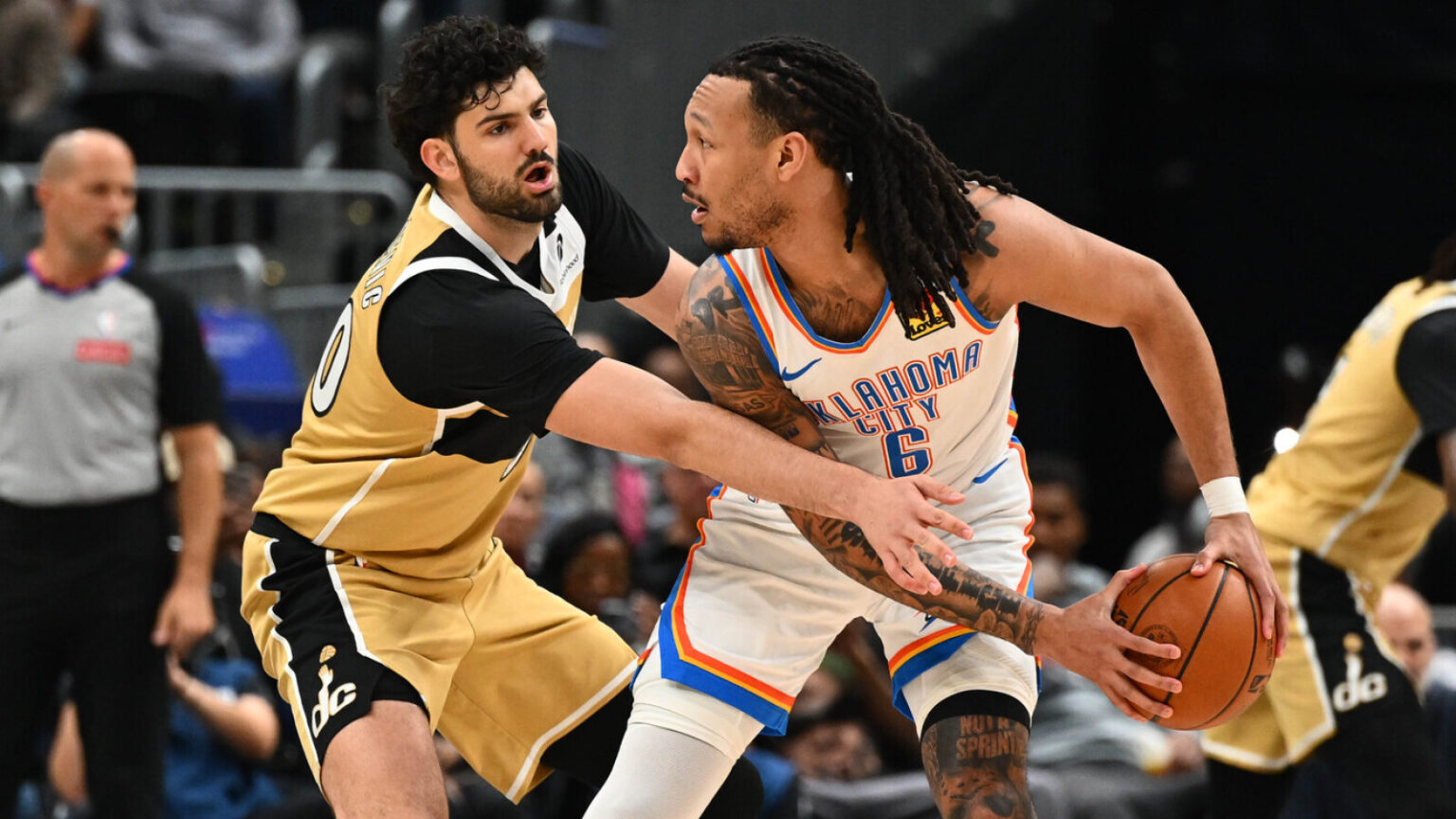 Four Players Disqualified Following Big Thunder-Wizards Brawl Four Players Disqualified Following Big Thunder-Wizards Brawl