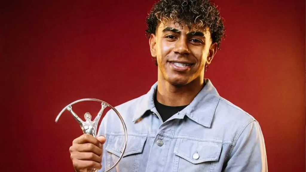 Yamal Celebrates Global Awards with Laureus Statuette and McDonald’s