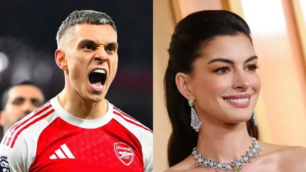 Arsenal Star Seen with Actress Anne Hathaway Following Split from Wife