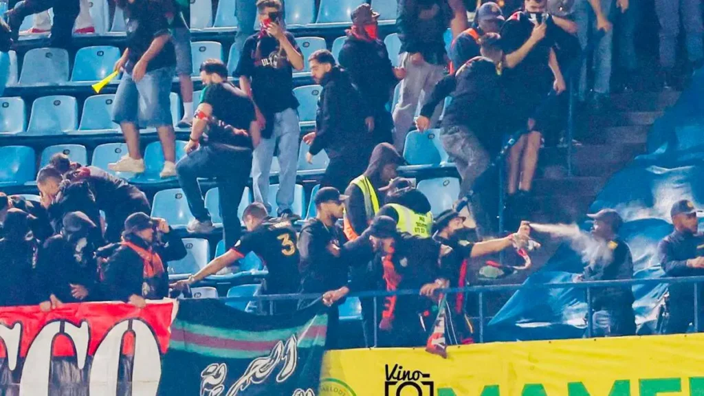 Chaos Unfolds After Mamelodi Sundowns’ First-Leg Victory Against FAR Rabat in CAF Champions League Final