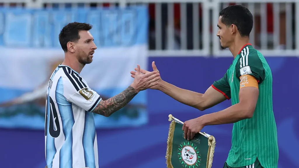 Algeria’s Assa Mandi criticizes referees for allowing Messi to avoid a red card in yesterday’s match.