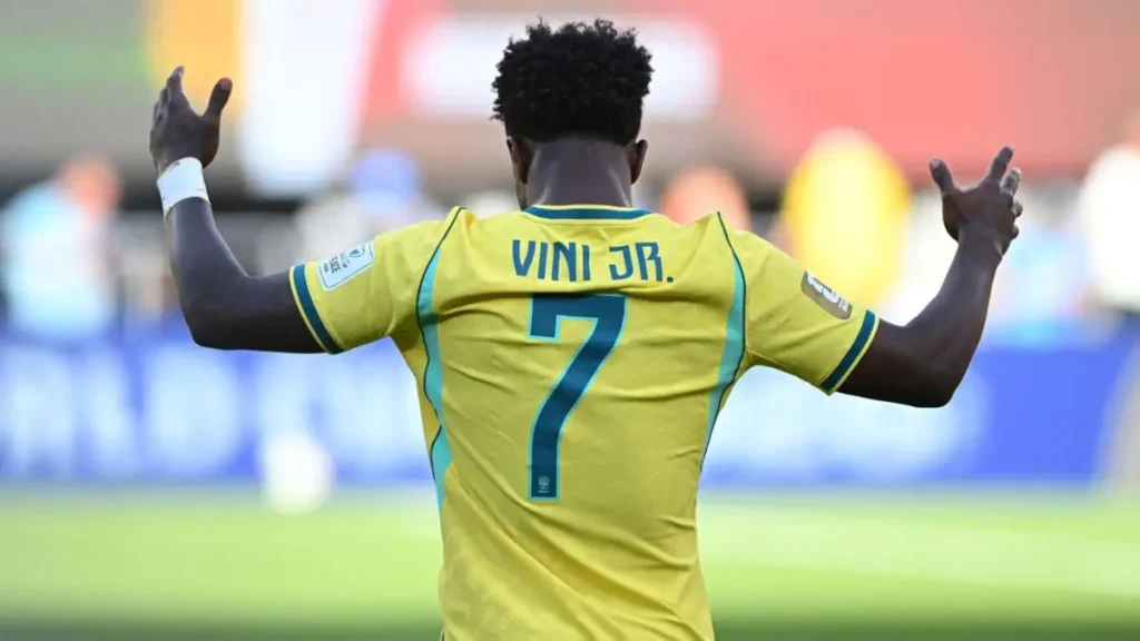 Vinicius Nets Milestone Goal for Brazil in Win Over Morocco