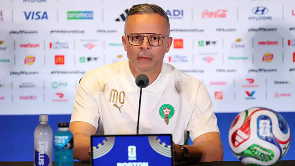 “We had to move on from Brazil fast,” says Mohamed Ouahbi, cooling excitement before the Scotland match. “We had to move on from Brazil fast,” says Mohamed Ouahbi, cooling excitement before the Scotland match.